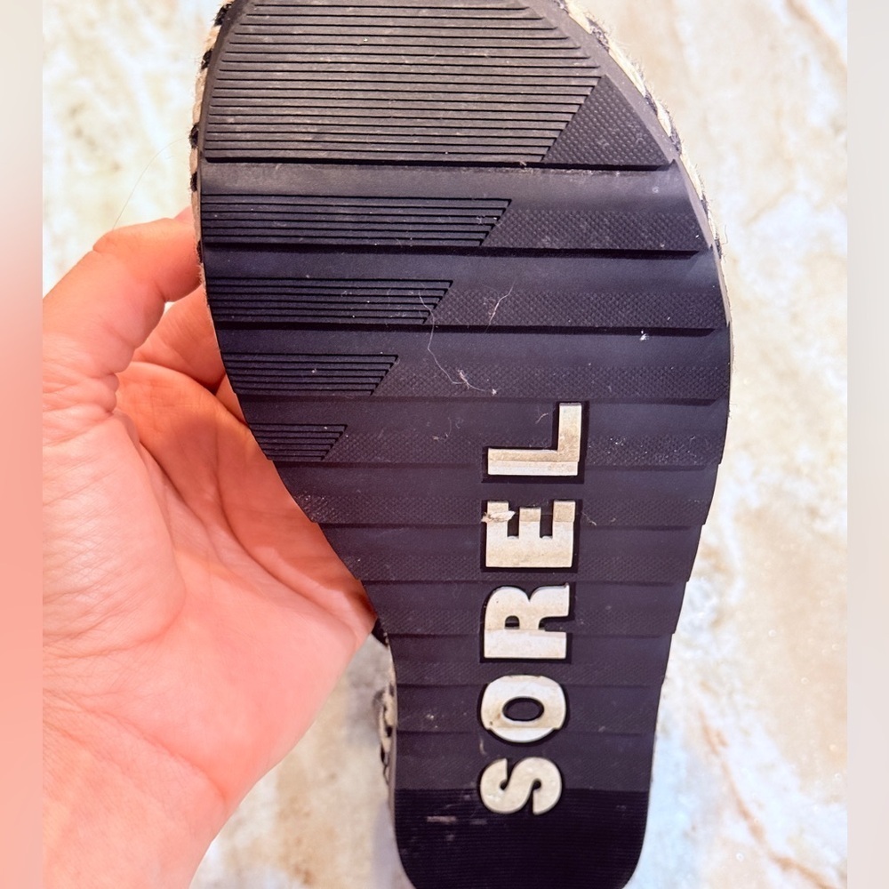 Women’s SOREL Ella II Black leather sandals- Size 8 - Picture 8 of 9